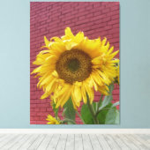 Sunflower Canvas Afdruk (Insitu (Houten vloer))