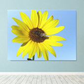 Sunflower Canvas Afdruk (Insitu (Houten vloer))