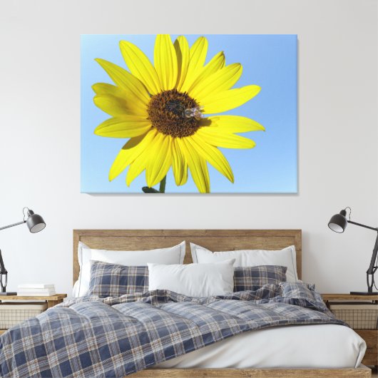 Sunflower Canvas Afdruk (Insitu (Slaapkamer))