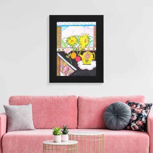 Sunflower Canvas Afdruk (Insitu (Woonkamer))