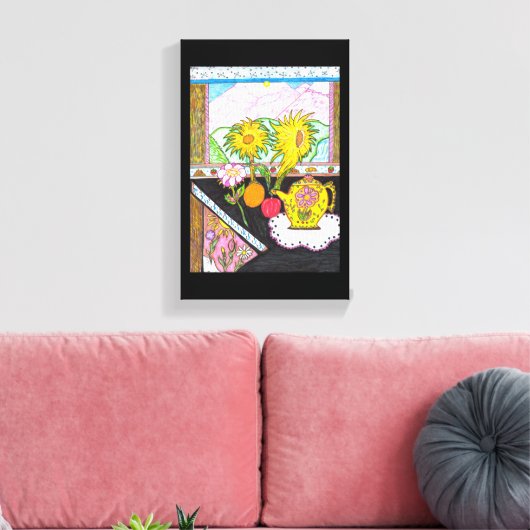 Sunflower Canvas Afdruk (Insitu (Woonkamer))