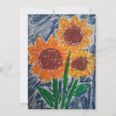 Sunflower card bedankkaart (Voorkant)