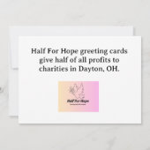 Sunflower card bedankkaart (Achterkant)