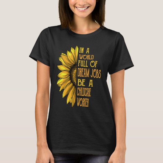 Sunflower  Childcare Worker T-shirt (Voorkant)