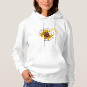 Sunflower Citaat Hoodie