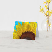 Sunflower close up-card kaart (Gele Bloem)