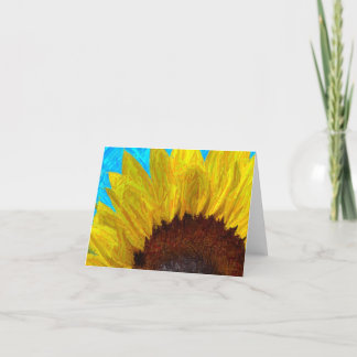 Sunflower close up-card kaart
