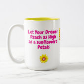 Sunflower Coffee Mok (Motivatie citaat voor haar) (Links)