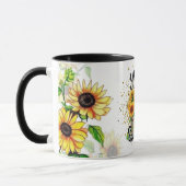 Sunflower coffee mug to celebrate Valentine's Day Mok (Links)