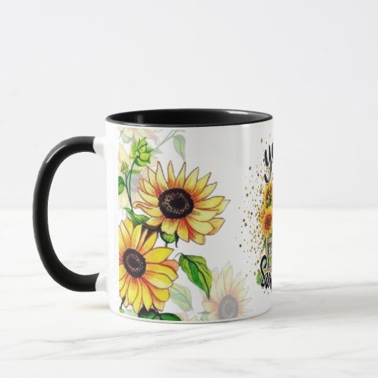 Sunflower coffee mug to celebrate Valentine's Day Mok (Links)