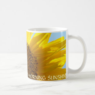 SUNFLOWER Coffee Mugs GOED MORNING SUNSHINE! Koffiemok