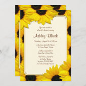 Sunflower Country Bridal Shower Invitation Kaart (Voorkant / Achterkant)