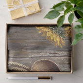 Sunflower Cowboy Hat Still Life Decoupage Tissuepapier (Geschenk)