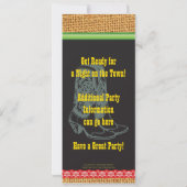 Sunflower Cowgirl Uitnodiging Bachelorette (Achterkant)