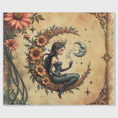 Sunflower Crescent Queen  Cadeaupapier (Vlak)