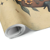 Sunflower Crescent Queen  Cadeaupapier (Rol Hoek)