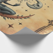 Sunflower Crescent Queen  Cadeaupapier (Hoek)