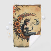 Sunflower Crescent Queen  Golfhanddoek (Insitu)