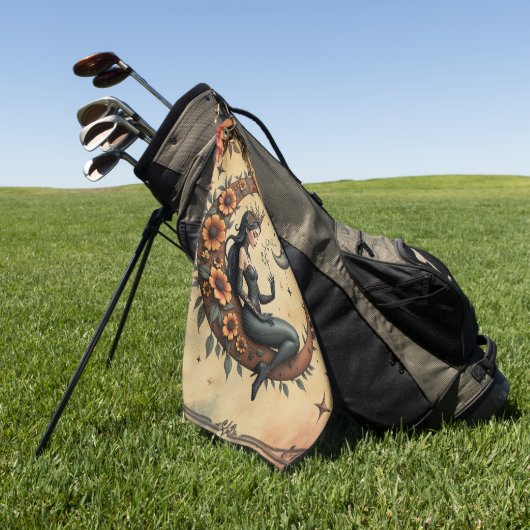 Sunflower Crescent Queen  Golfhanddoek (Groen)