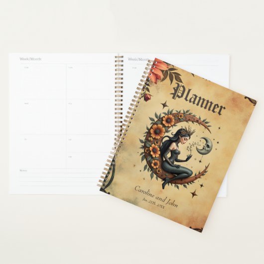 Sunflower Crescent Queen  Planner (Display)