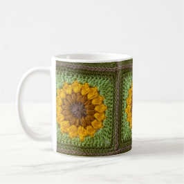 Sunflower Crochet Mug Koffiemok