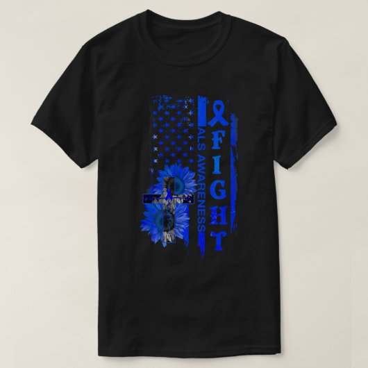 Sunflower Crossing ALS Bewustzijn T-shirt (Design voorkant)