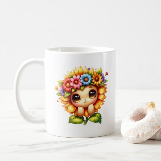 Sunflower Cutie  Koffiemok (Met donut)