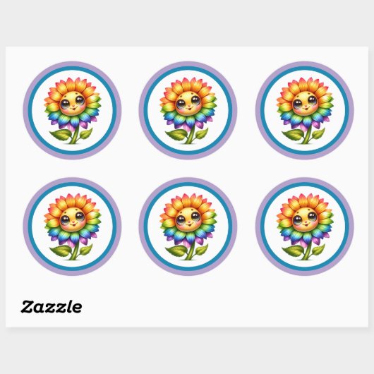 Sunflower Cutie Stickers (Vel)