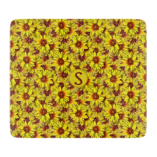 Sunflower Cutting Board Snijplank (Voorkant)