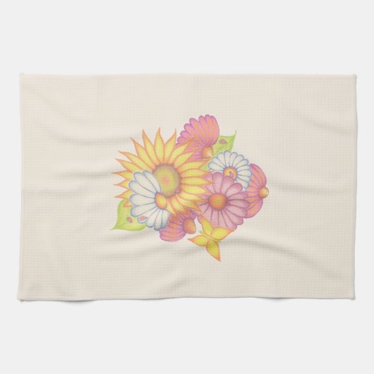 Sunflower Daisy Kitchen Towel  Theedoek (Horizontaal)