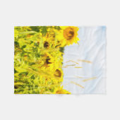 Sunflower Days Fleece Blanket Deken (Voorkant (Horizontaal))
