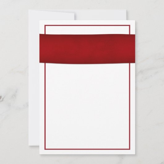 Sunflower Deep Red Ribbon Weddenschap Kaart (Achterkant)