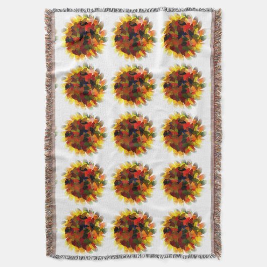 SUNFLOWER DEKEN (Voorkant Verticaal)