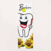 Sunflower Dentist Yoga Mat (Achterkant)
