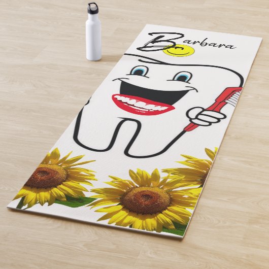 Sunflower Dentist Yoga Mat (In situ)
