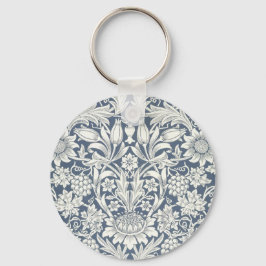 Sunflower Design (door William Morris) Key Ring Sleutelhanger