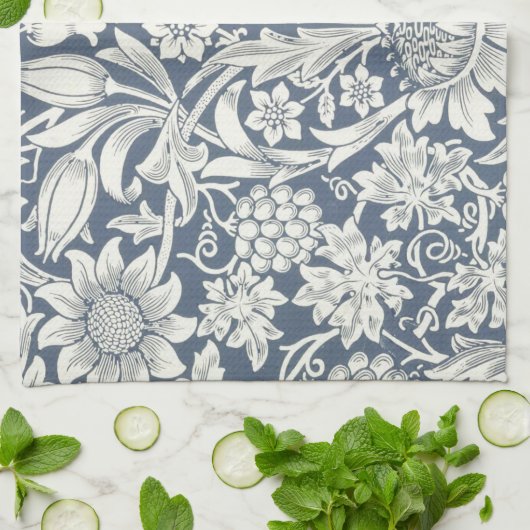 Sunflower Design (door William Morris) Tea Towel Theedoek (Gevouwen)