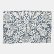 Sunflower Design (door William Morris) Tea Towel