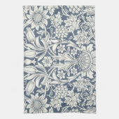 Sunflower Design (door William Morris) Tea Towel Theedoek (Verticaal)