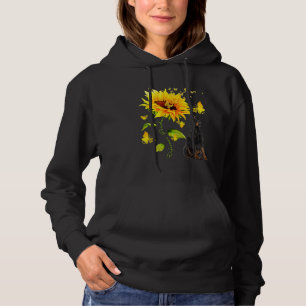 Sunflower Doberman Pinscher Mama Dog Hoodie