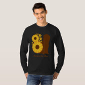 Sunflower Dog Mom - Ape Terrier Affenpinscher T-shirt (Voorkant volledig)