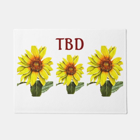 Sunflower Doormat Deurmat (Voorkant)