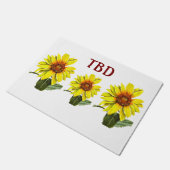 Sunflower Doormat Deurmat (Schuin)