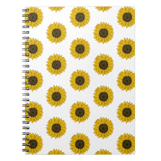 Sunflower Drawing Notitieboek (Voorkant)