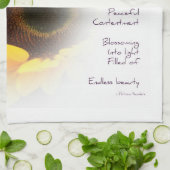 Sunflower Dream Poem Theedoek (Gevouwen)