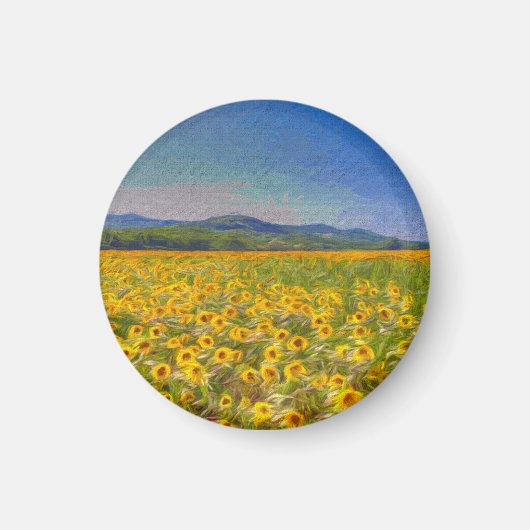 Sunflower Dreams Art Magneet (Voorkant)