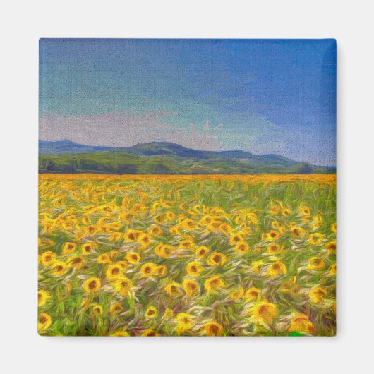 Sunflower Dreams Art Magneet (Voorkant)