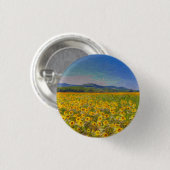 Sunflower Dreams Art Ronde Button 3,2 Cm (Voorkant /achterkant)