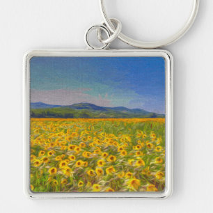 Sunflower Dreams Art Sleutelhanger