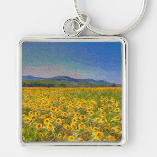 Sunflower Dreams Art Sleutelhanger (Voorkant)